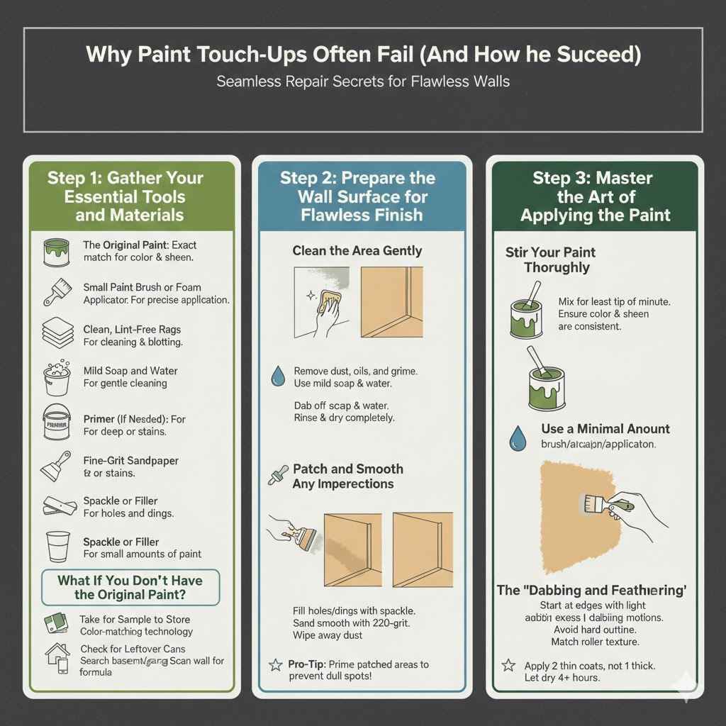 Why Paint Touch-Ups Often Fail (And How to Succeed)