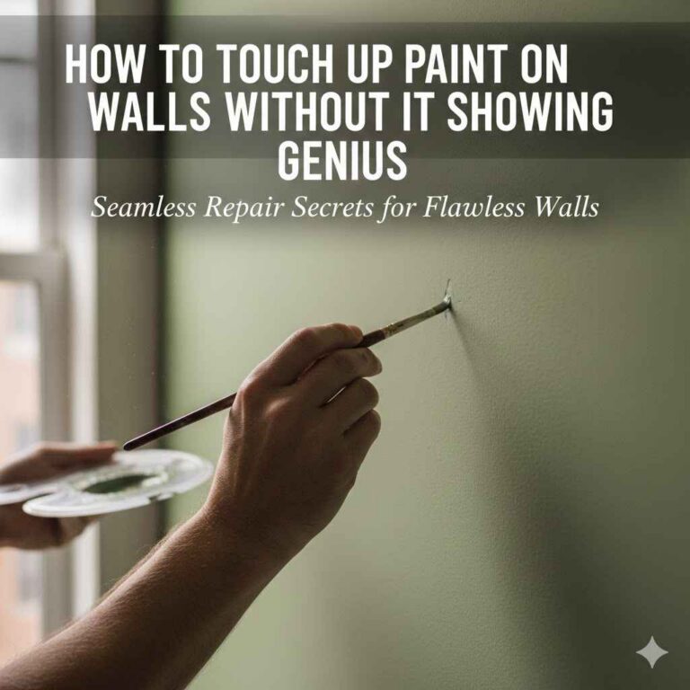 How To Touch Up Paint On Walls Without It Showing Genius