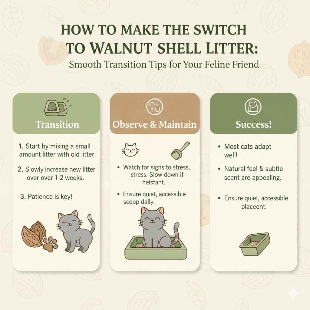 How to Make the Switch to Walnut Shell Litter