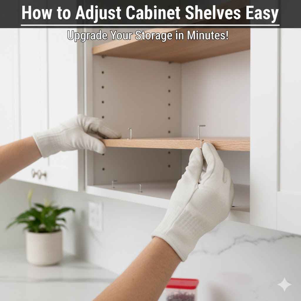 How to Adjust Cabinet Shelves Easy