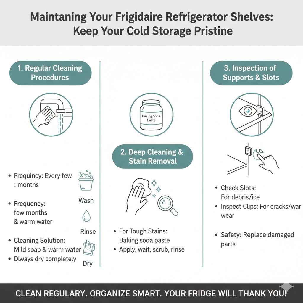 Maintaining Your Frigidaire Refrigerator Shelves