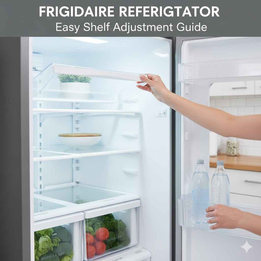How to Adjust Shelves in a Frigidaire Refrigerator
