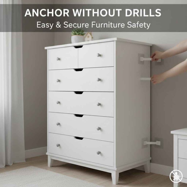 How to Anchor Furniture Without Drilling
