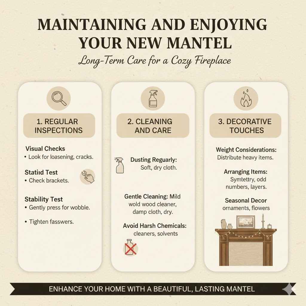 Maintaining and Enjoying Your New Mantel