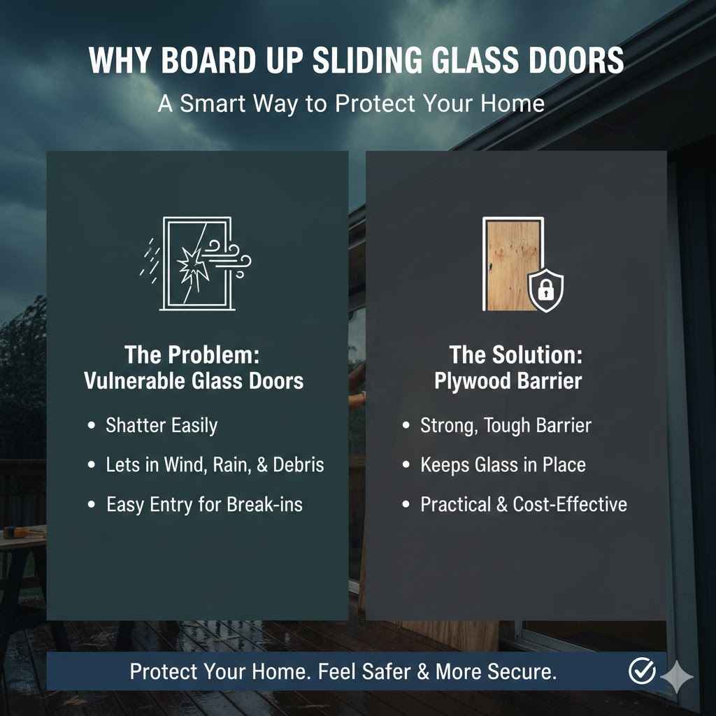 Why Board Up Sliding Glass Doors