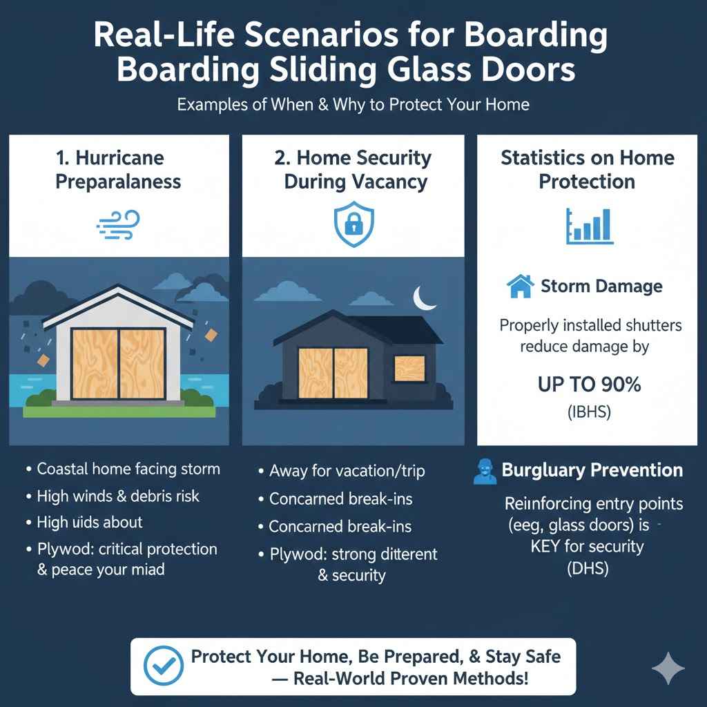 Real-Life Scenarios for Boarding Sliding Glass Doors
