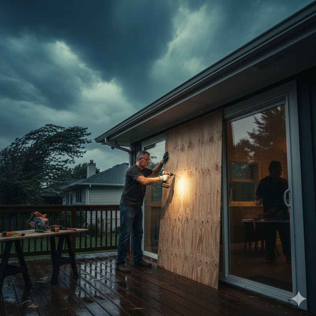 How to Board Up Sliding Glass Doors with Plywood