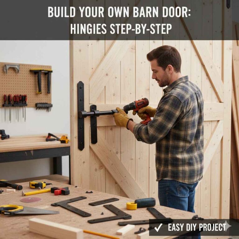 How to Build a Barn Door With Hinges Step by Step