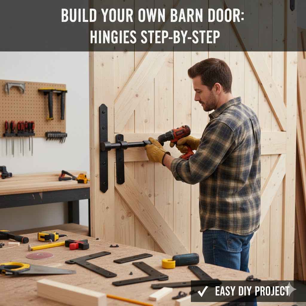 How to Build a Barn Door With Hinges Step by Step
