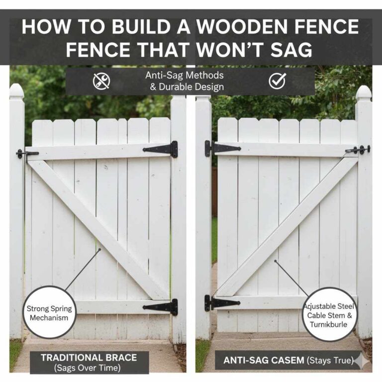 How to Build a Wooden Fence Gate That Won’t Sag