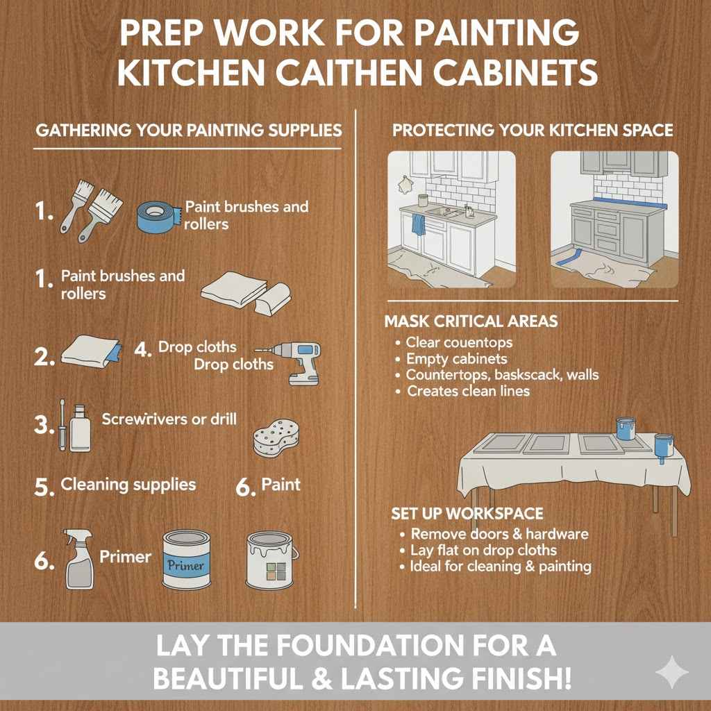 Prep Work For Painting Kitchen Cabinets