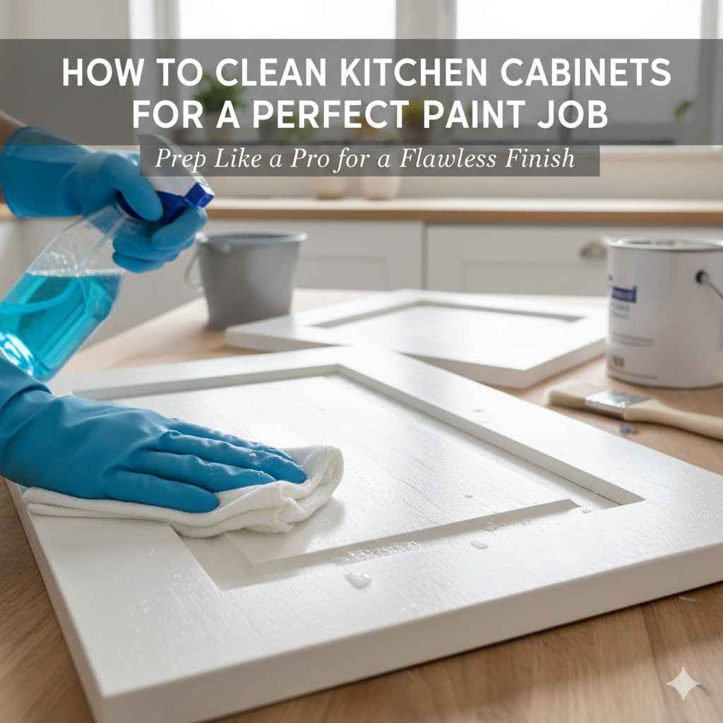 How to Clean Kitchen Cabinets for a Perfect Paint Job