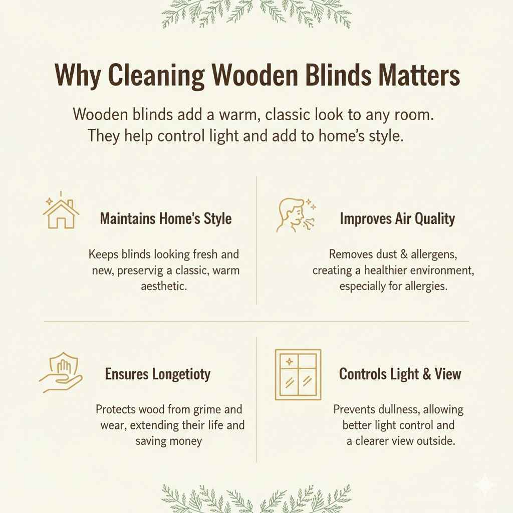 Why Cleaning Wooden Blinds Matters