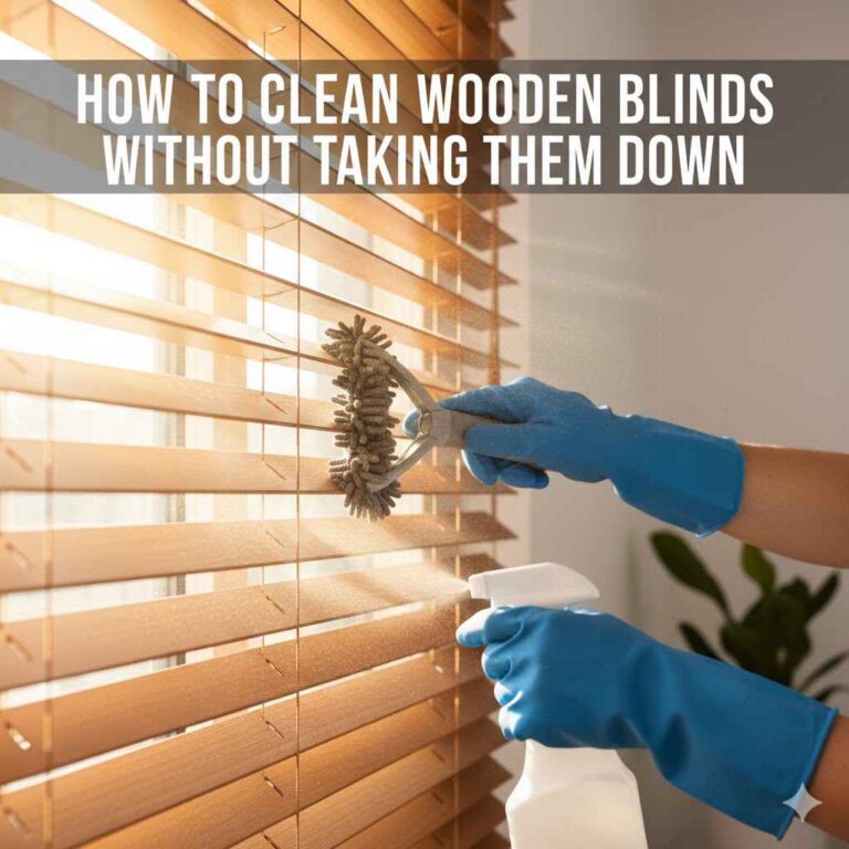 How to Clean Wooden Blinds Without Taking Them Down