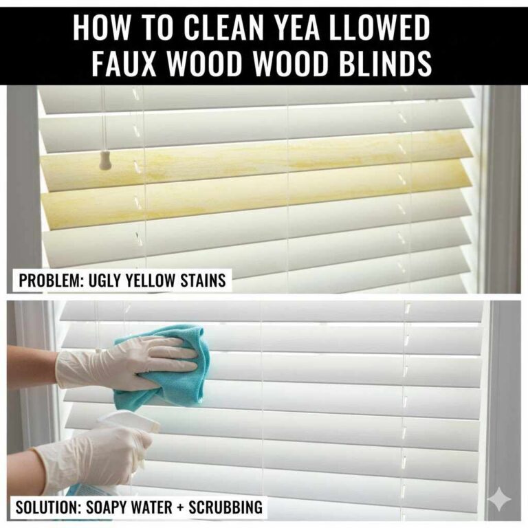 How to Clean Yellowed Faux Wood Blinds