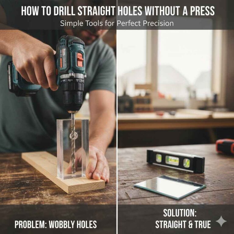 How to Drill Straight Holes Without a Press