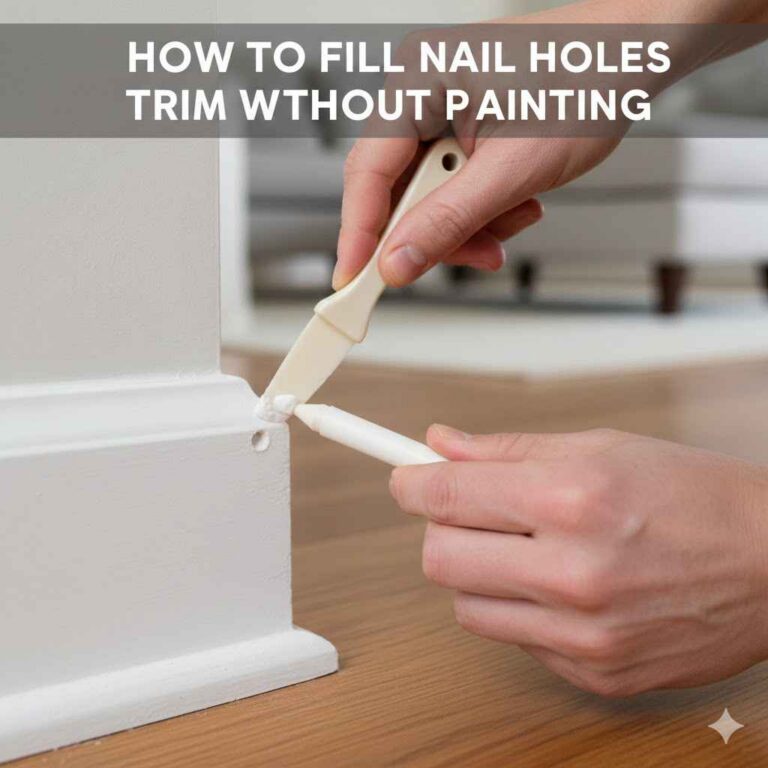 How to Fill Nail Holes in Trim Without Painting