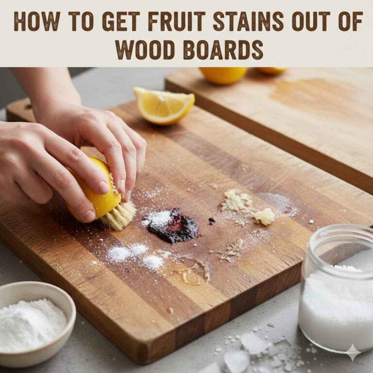 How to Get Fruit Stains Out of Wood Boards
