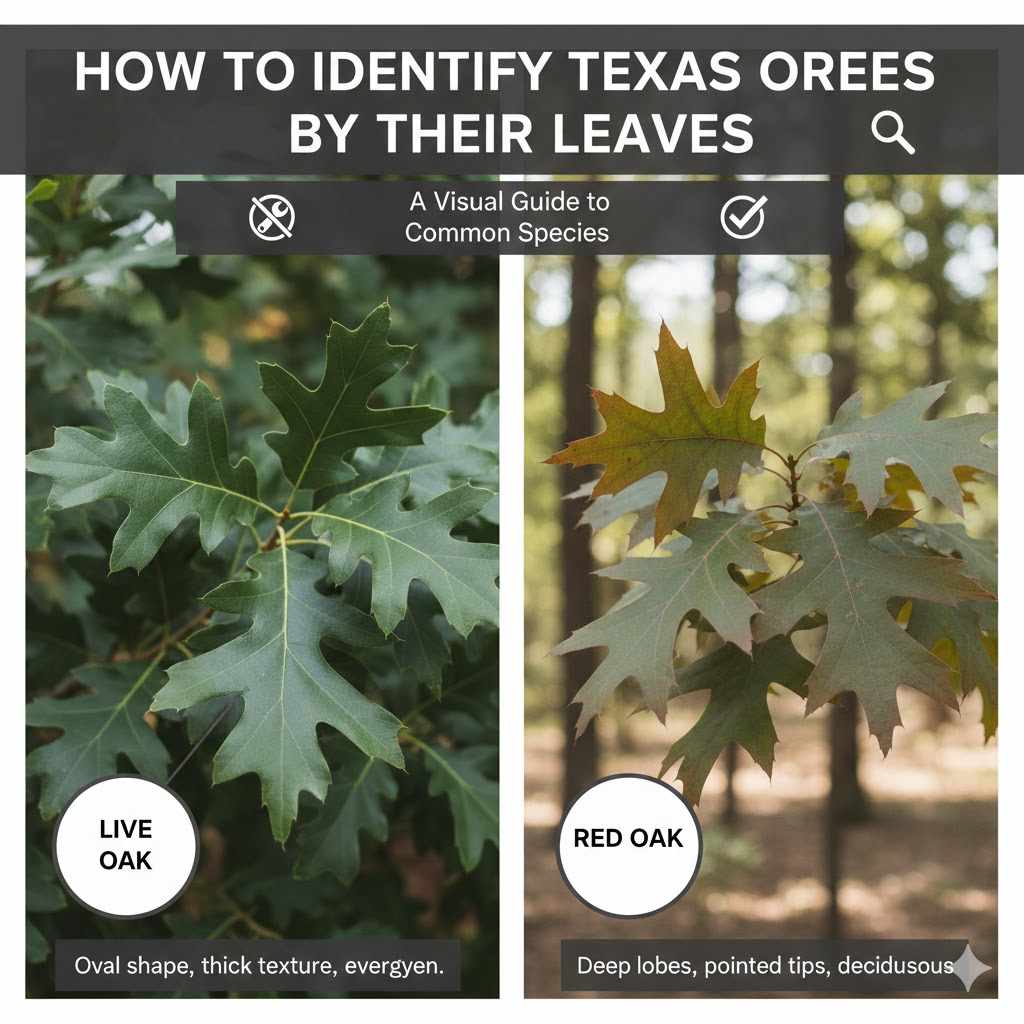 How to Identify Texas Oak Trees by Their Leaves