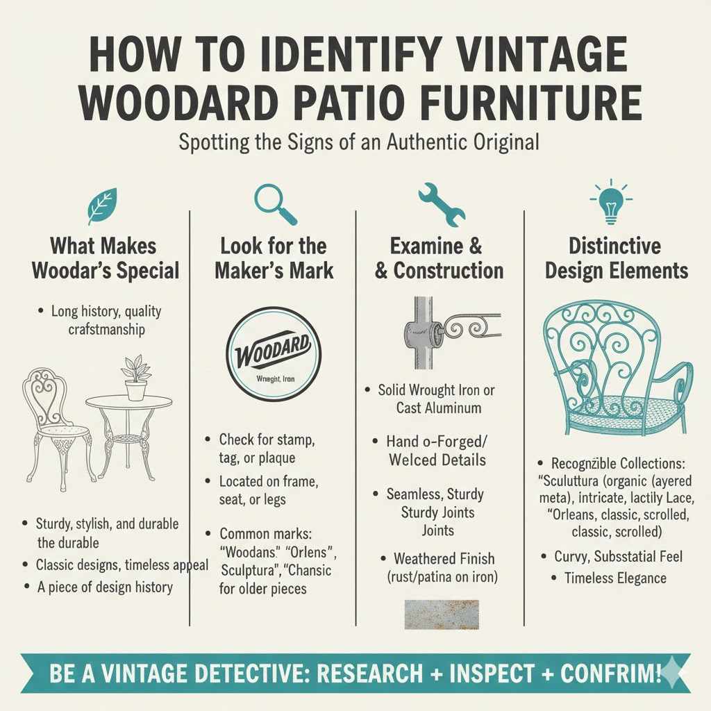 How to Identify Vintage Woodard Patio Furniture

