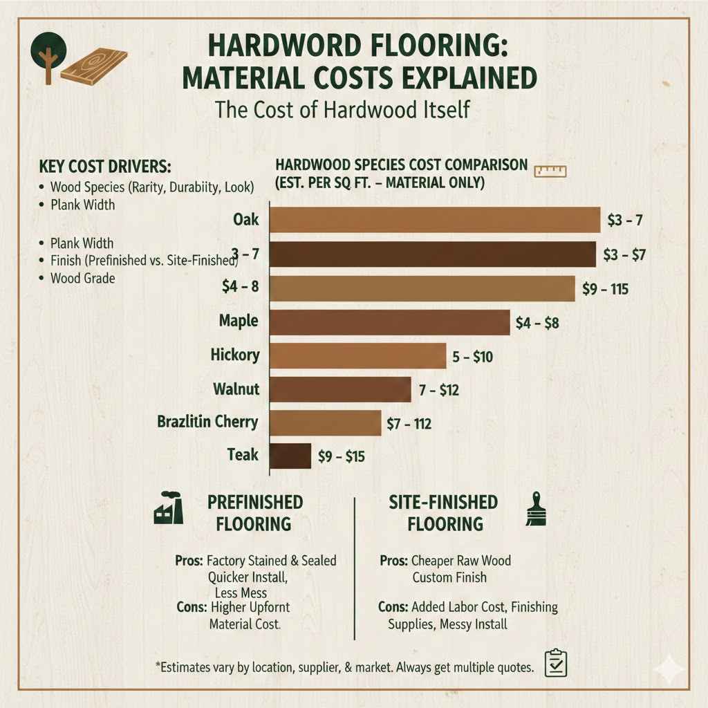 Materials: The Cost of Hardwood Itself