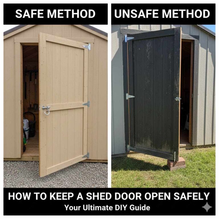 How to Keep a Shed Door Open Safely