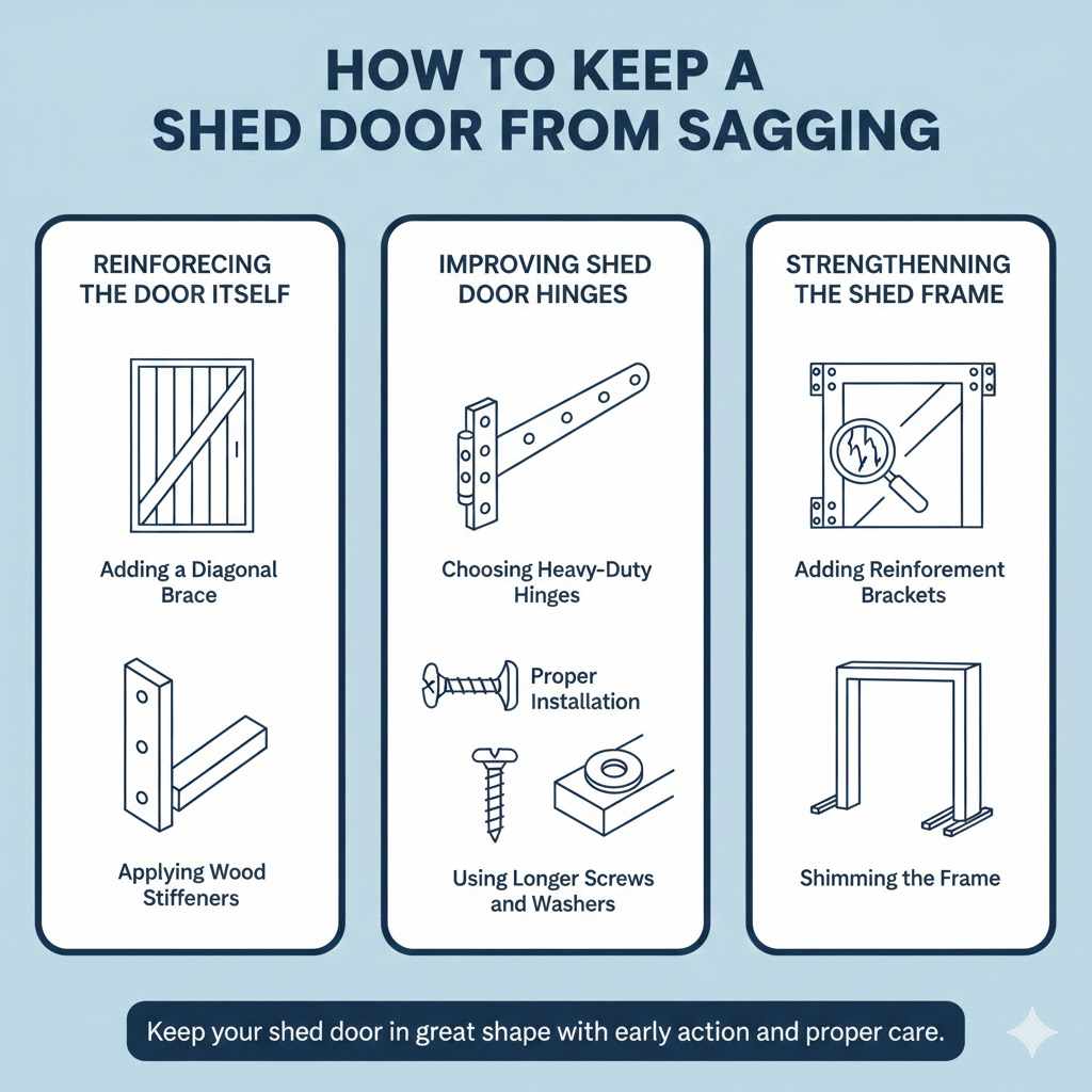 How to Stop a Shed Door from Sagging