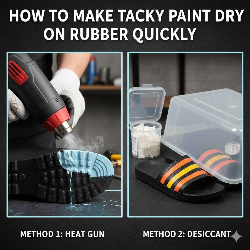 How to Make Tacky Paint Dry on Rubber Quickly