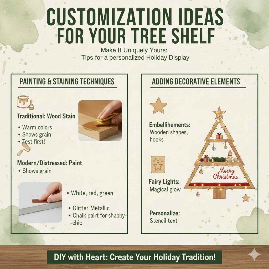 Customization Ideas for Your Tree Shelf