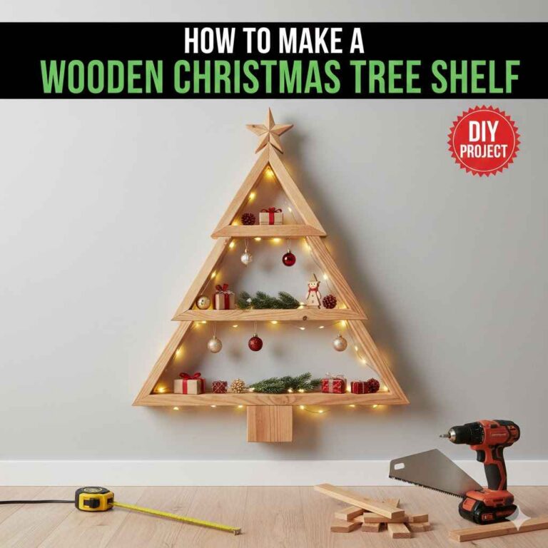 How to Make a Wooden Christmas Tree Shelf