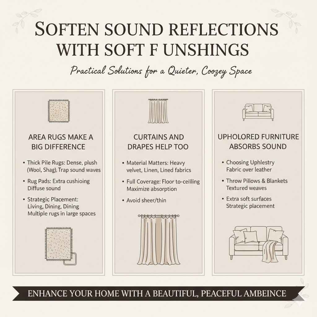 Soften Sound Reflections With Soft Furnishings