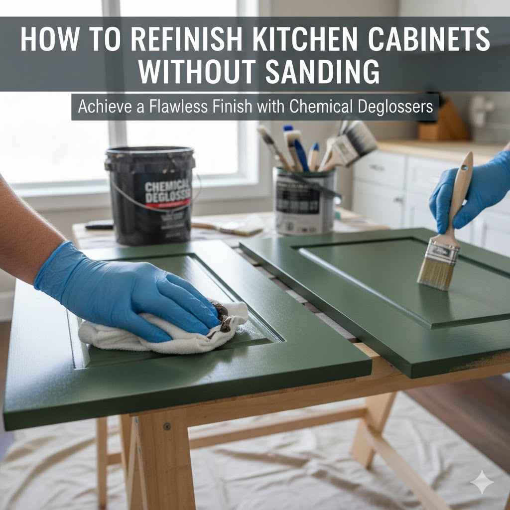 How to Refinish Kitchen Cabinets Without Sanding