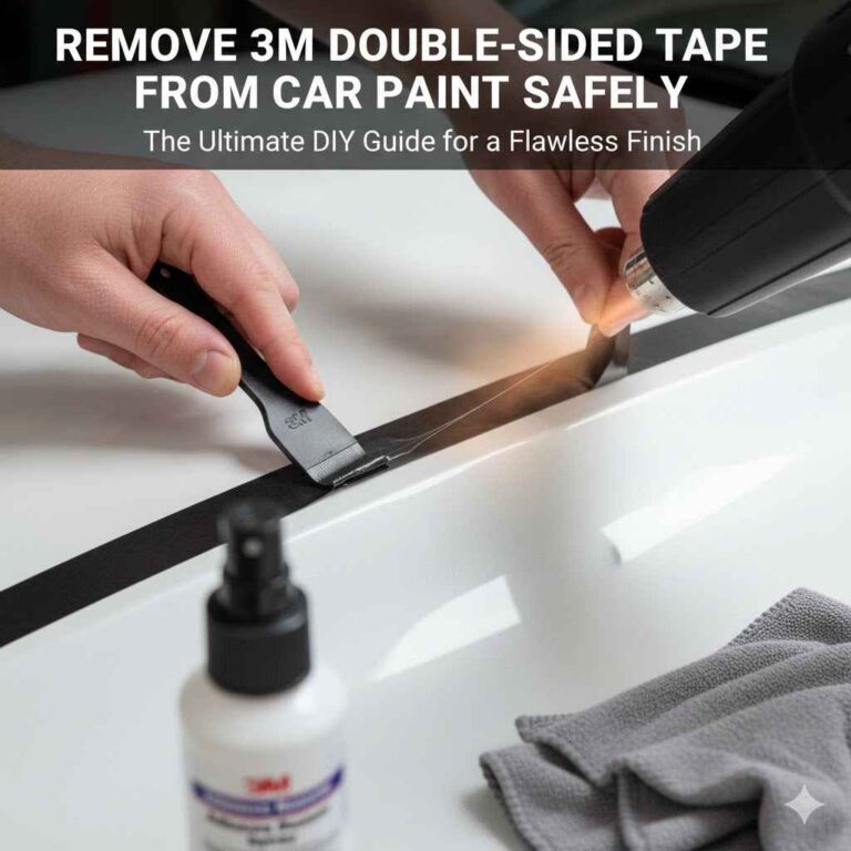 How to Remove 3M Double-Sided Tape From Car Paint Safely