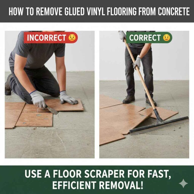 How to Remove Glued Vinyl Flooring From Concrete