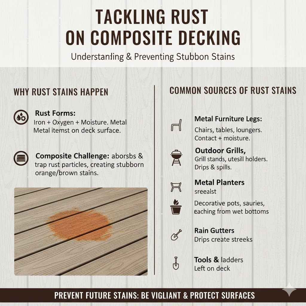 Tackling Rust on Composite Decking