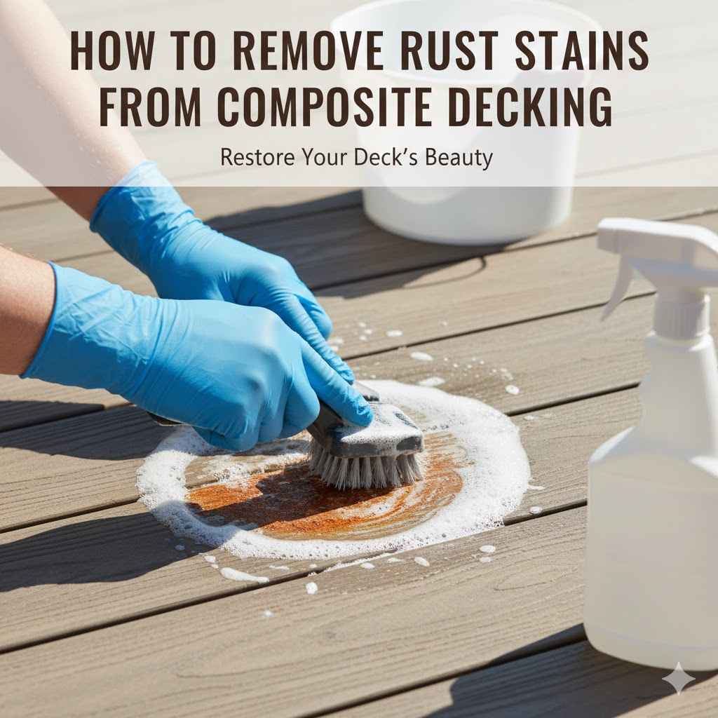 How to Remove Rust Stains from Composite Decking