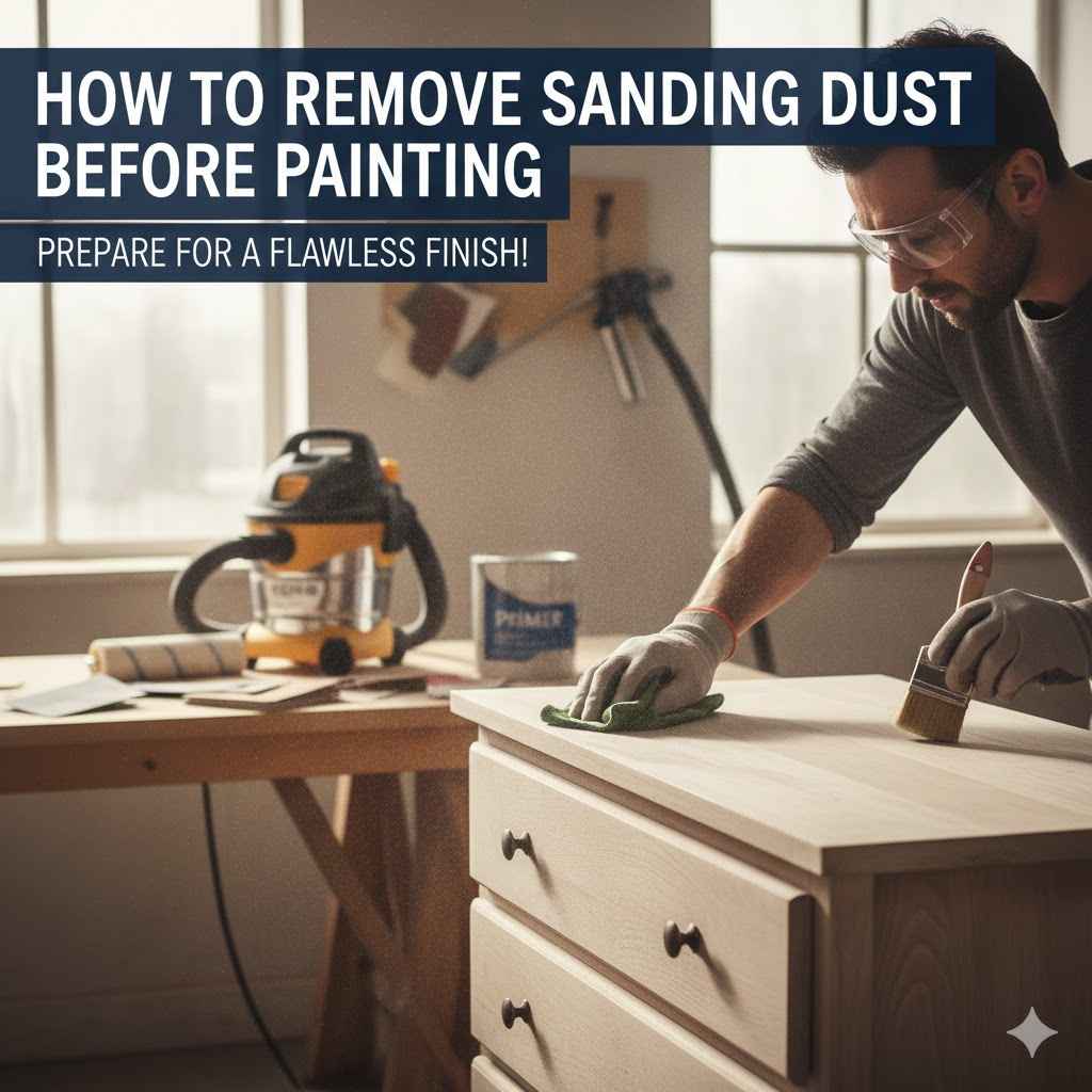 How to Remove Sanding Dust Before Painting