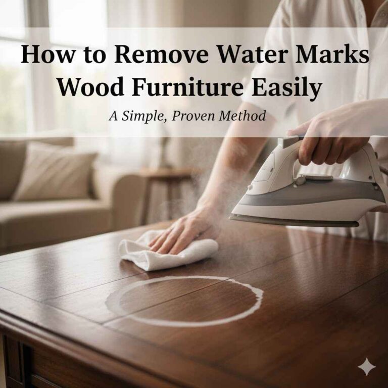 How to Remove Water Marks From Wood Furniture Easily
