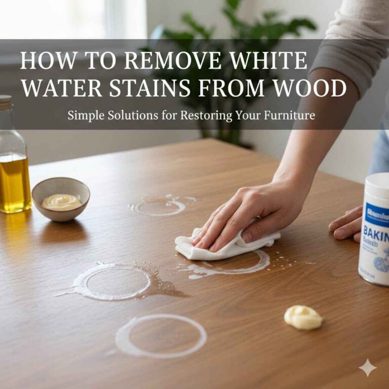 How to Remove White Water Stains From Wood