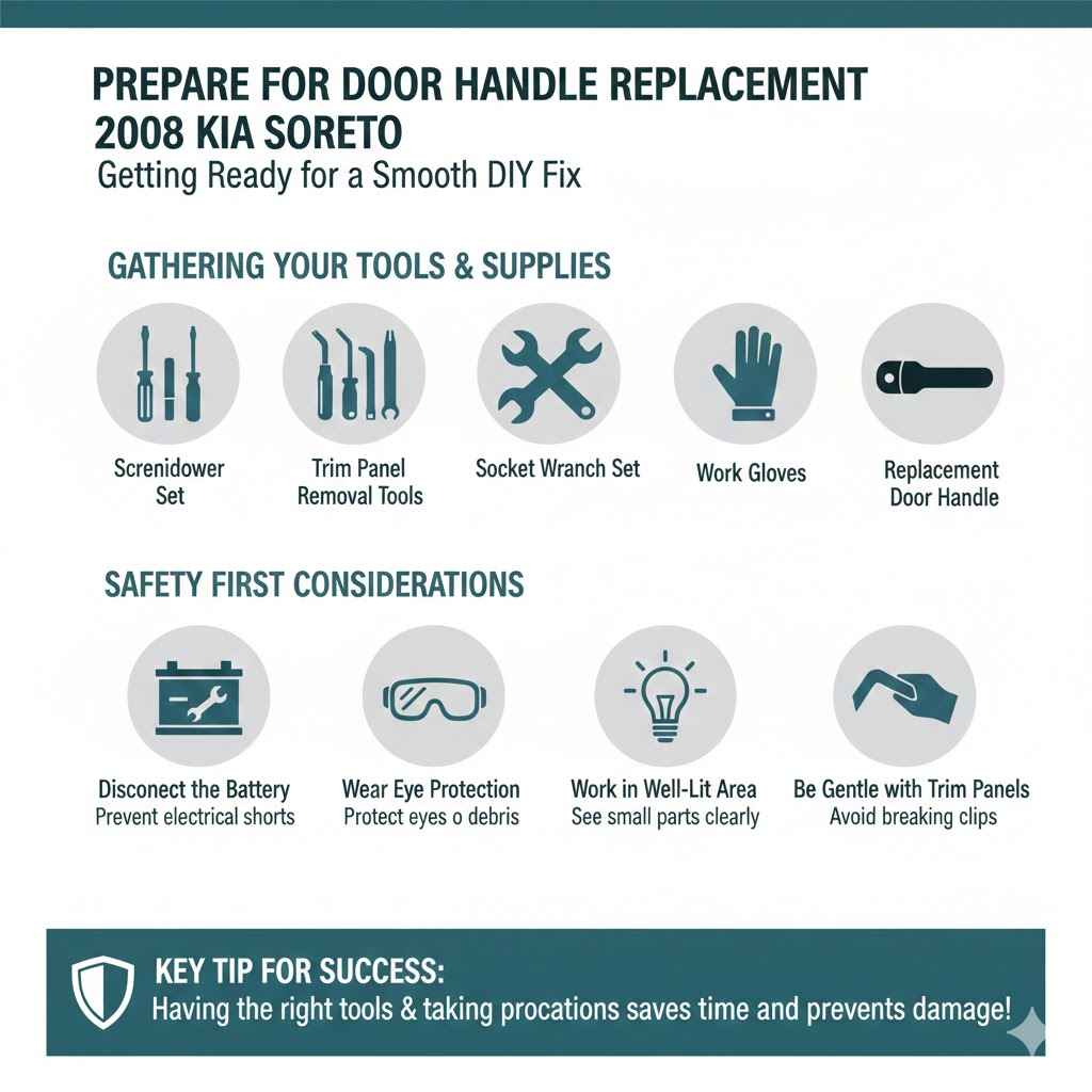 Prepare for Door Handle Replacement 2008 Kia Sorento