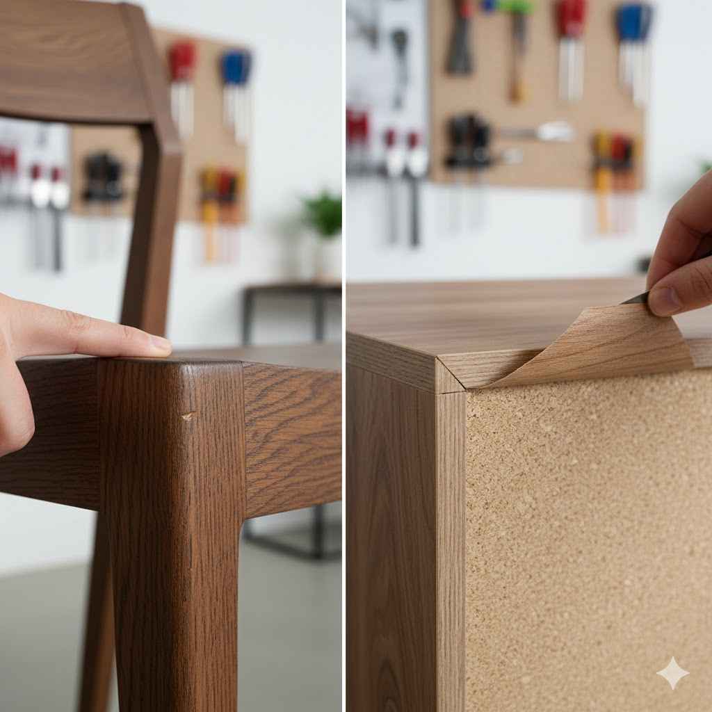 How to Tell Solid Wood From Veneer Furniture