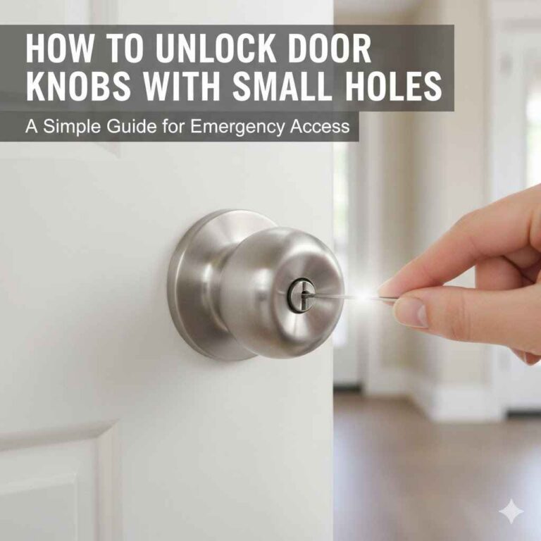 How to Unlock Door Knobs With Small Holes