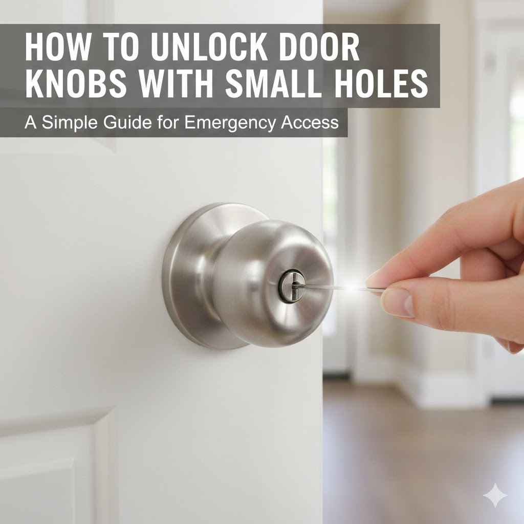 How to Unlock Door Knobs With Small Holes