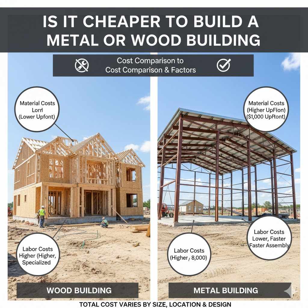 Is It Cheaper To Build A Metal Or Wood Building
