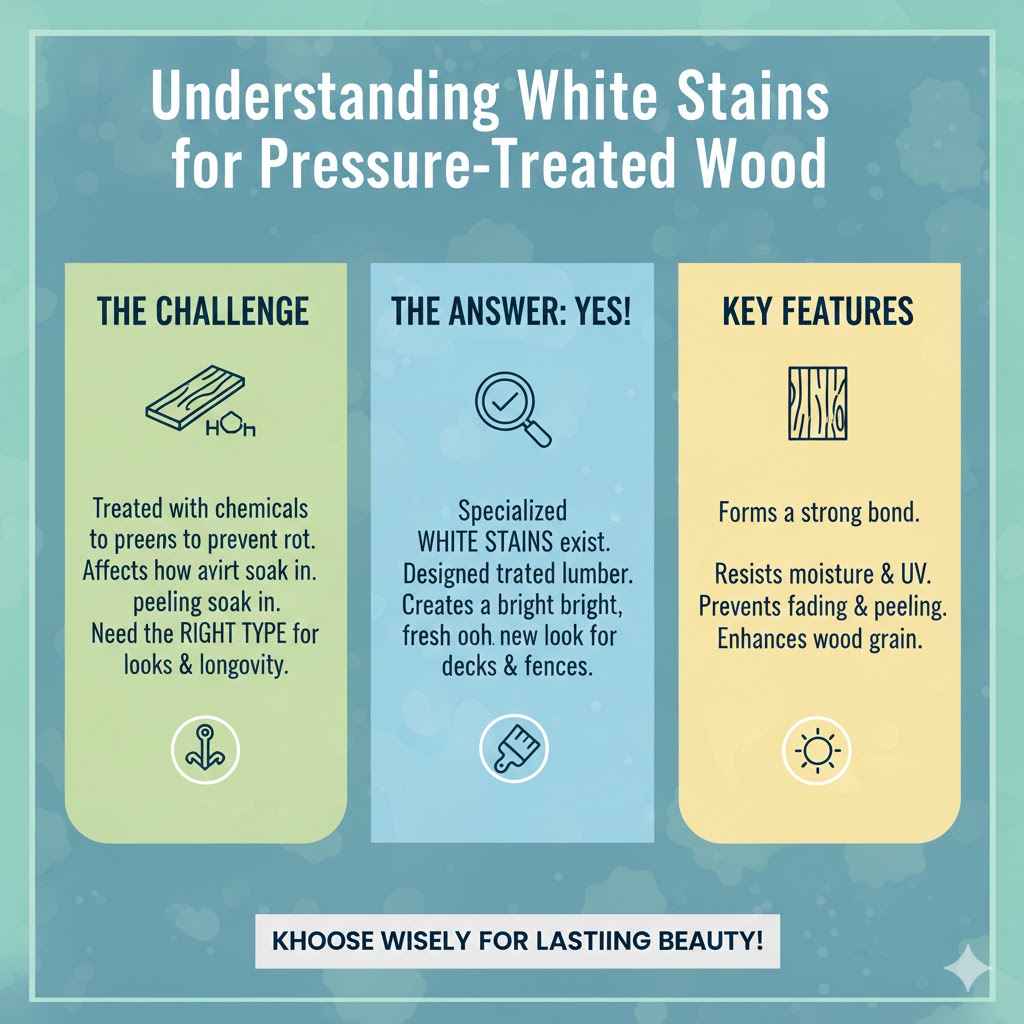 Understanding White Stains for Pressure-Treated Wood