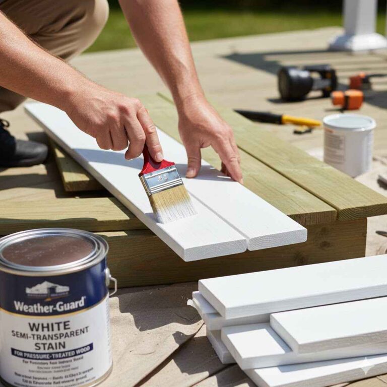 Is There a White Stain for Pressure-Treated Wood