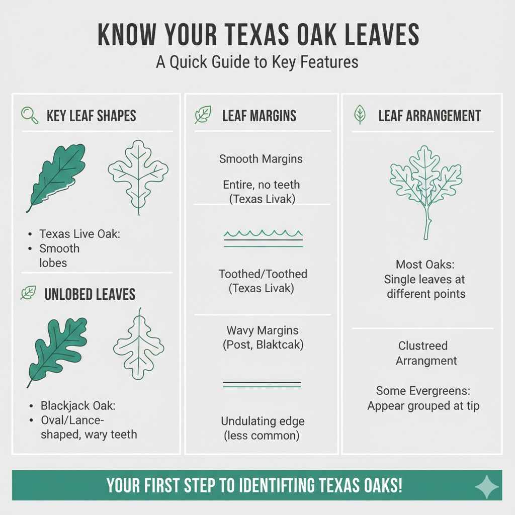 Know Your Texas Oak Leaves

