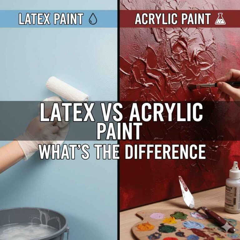 Latex vs Acrylic Paint What's the Difference