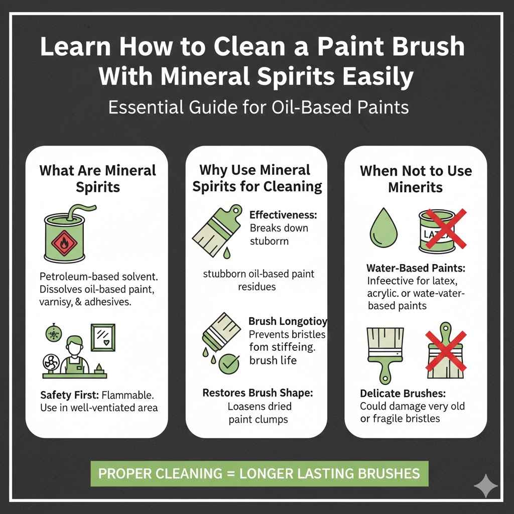 Learn How to Clean a Paint Brush With Mineral Spirits Easily
