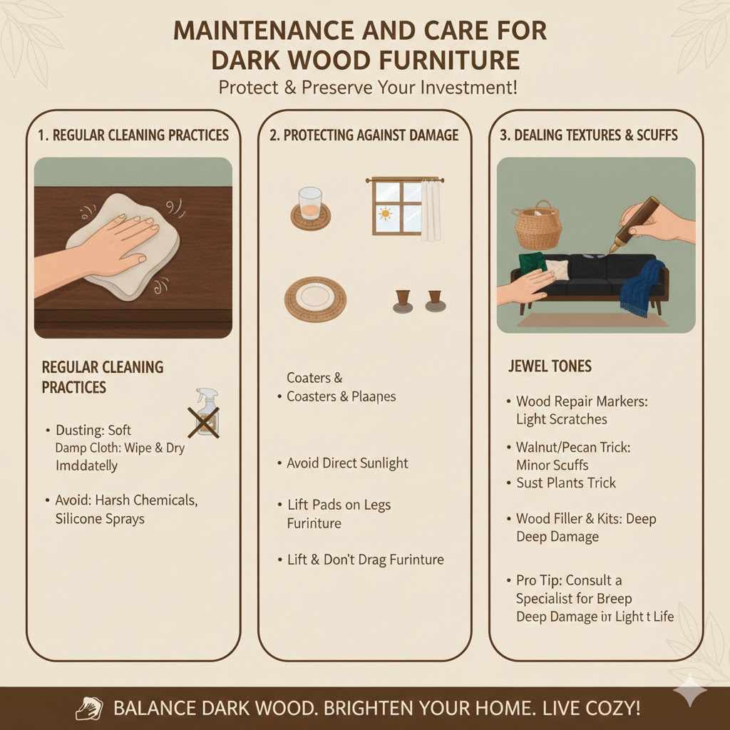 Maintenance and Care for Dark Wood Furniture

